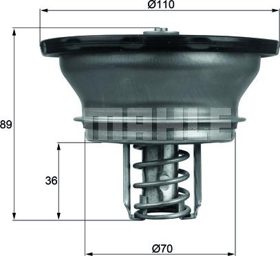 MAHLE THD 3 82 - Термостат, охолоджуюча рідина autocars.com.ua