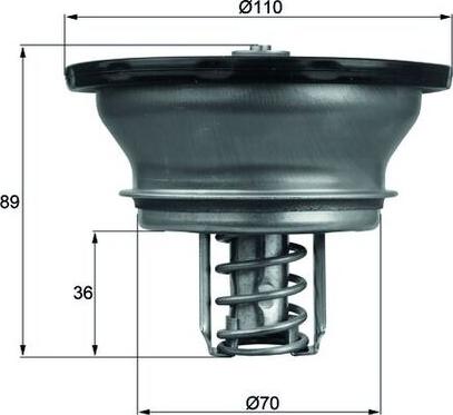 MAHLE THD 3 82 - Термостат, охолоджуюча рідина autocars.com.ua