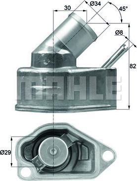 MAHLE TI 10 92 - Термостат, охлаждающая жидкость autodnr.net