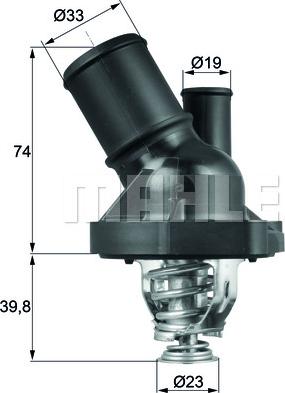 MAHLE TI 200 82 - Термостат, охолоджуюча рідина autocars.com.ua