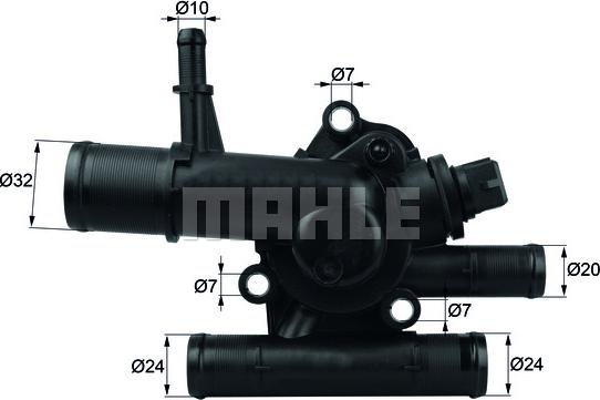 MAHLE TI 217 83 - Термостат, охлаждающая жидкость avtokuzovplus.com.ua