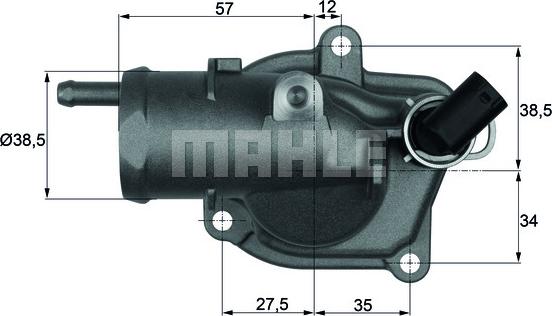 MAHLE TI 31 87 - Термостат, охолоджуюча рідина autocars.com.ua