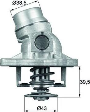 MAHLE TI 32 88 - Термостат, охолоджуюча рідина autocars.com.ua