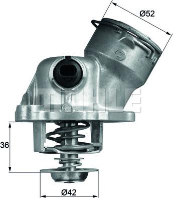 MAHLE TM 29 100D - Термостат, охлаждающая жидкость avtokuzovplus.com.ua