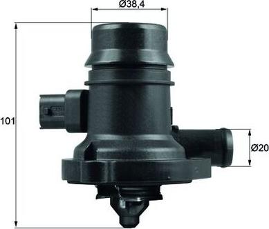 MAHLE TM 36 103 - Термостат, охолоджуюча рідина autocars.com.ua
