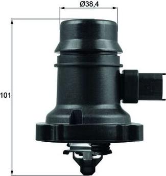 MAHLE TM 37 80 - Термостат, охолоджуюча рідина autocars.com.ua