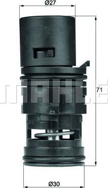 MAHLE TO 7 80 AP - Термостат, масляне охолодження autocars.com.ua