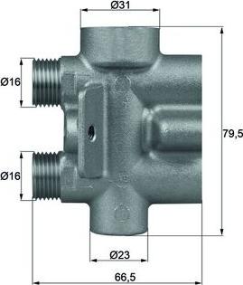 MAHLE TO 9 75 - Термостат, масляне охолодження autocars.com.ua