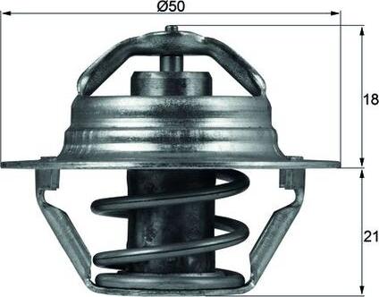 MAHLE TX 100 89 D - Термостат, охолоджуюча рідина autocars.com.ua