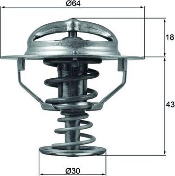 MAHLE TX 114 82D - Термостат, охолоджуюча рідина autocars.com.ua