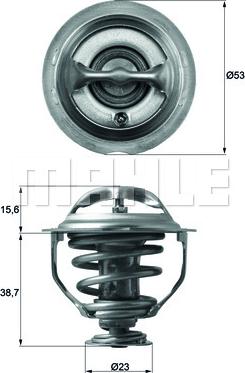 MAHLE TX 117 95D - Термостат, охлаждающая жидкость avtokuzovplus.com.ua