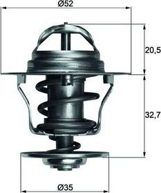 MAHLE TX 12 88D - Термостат, охолоджуюча рідина autocars.com.ua