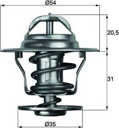 MAHLE TX 13 92D - Термостат, охолоджуюча рідина autocars.com.ua