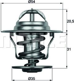 MAHLE TX 15 84D - Термостат, охлаждающая жидкость avtokuzovplus.com.ua