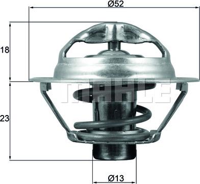 MAHLE TX 175 95D - Термостат, охолоджуюча рідина autocars.com.ua