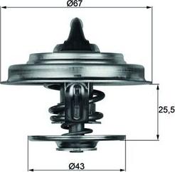 MAHLE TX 18 83D - Термостат, охолоджуюча рідина autocars.com.ua