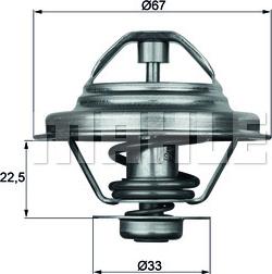 MAHLE TX 24 87D - Термостат autocars.com.ua