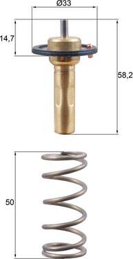 MAHLE TX 265 89D - Термостат, охолоджуюча рідина autocars.com.ua