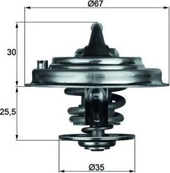 MAHLE TX 30 92D - Термостат, охолоджуюча рідина autocars.com.ua