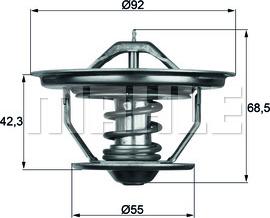 MAHLE TX 35 75 - Термостат, охолоджуюча рідина autocars.com.ua