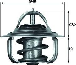 MAHLE TX 5 88D - Термостат, охолоджуюча рідина autocars.com.ua