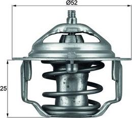 MAHLE TX 64 82 - Термостат, охолоджуюча рідина autocars.com.ua