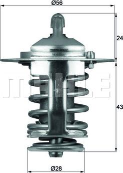 MAHLE TX 70 82 - Термостат, охолоджуюча рідина autocars.com.ua