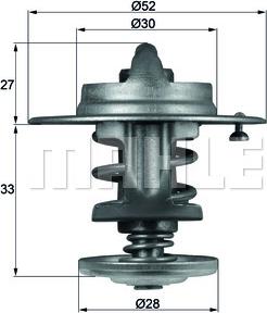 MAHLE TX 80 83 - Термостат, охолоджуюча рідина autocars.com.ua