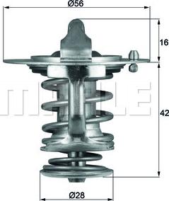 MAHLE TX 83 76D - Термостат, охлаждающая жидкость avtokuzovplus.com.ua