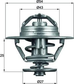 MAHLE TX 93 79D - Термостат, охолоджуюча рідина autocars.com.ua