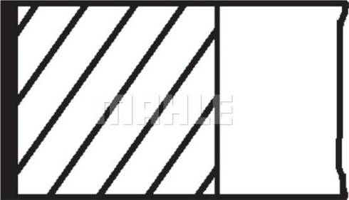 MAHLE 676 31 V2 - Комплект поршневих кілець autocars.com.ua