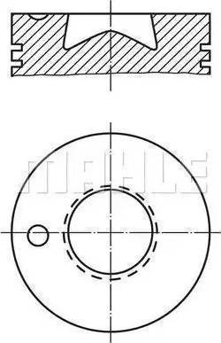 MAHLE 001 08 00 - Поршень autocars.com.ua