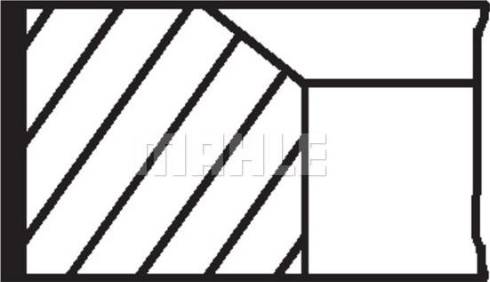 MAHLE 081 93 N3 - Комплект поршневих кілець autocars.com.ua