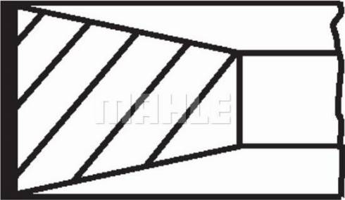 MAHLE 099 36 V3 - Комплект поршневих кілець autocars.com.ua