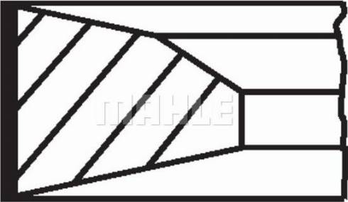 MAHLE 061 RS 00115 0N0 - Комплект поршневих кілець autocars.com.ua