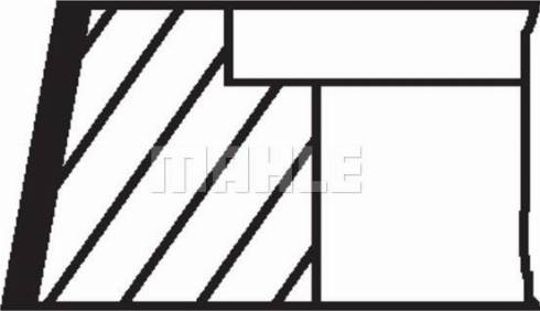 Mahle Original 00274N1 - Комплект поршневых колец autodnr.net