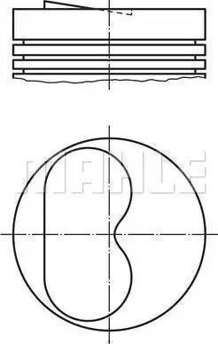 MAHLE 009 13 01 - Поршень autocars.com.ua