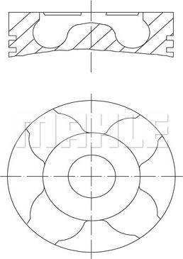 MAHLE 012 08 01 - Поршень autocars.com.ua