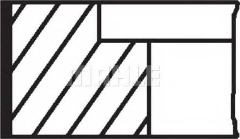 MAHLE 503 90 N2 - Комплект поршневих кілець autocars.com.ua