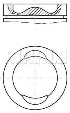 MAHLE 029 92 00 - Поршень autocars.com.ua