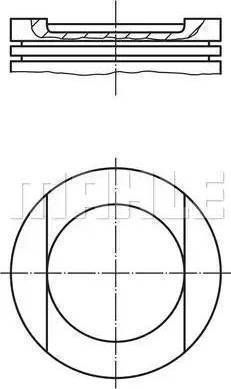 MAHLE 033 24 02 - Поршень autocars.com.ua