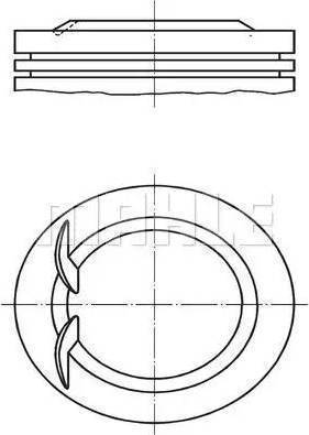 MAHLE 038 14 01 - Поршень autocars.com.ua
