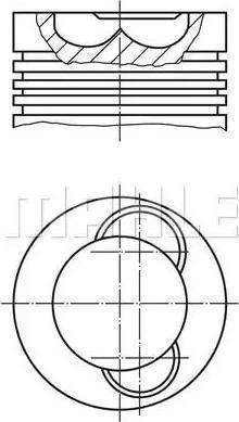 MAHLE 061 48 00 - Поршень autocars.com.ua