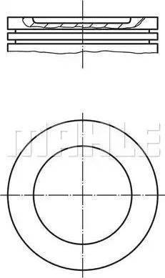 MAHLE 021 60 01 - Поршень autocars.com.ua