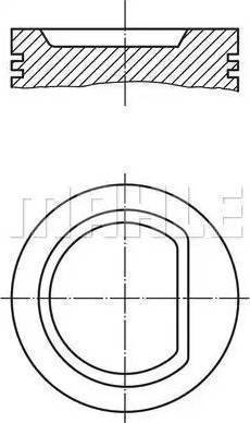 Mopart MP 102-70240-02 - Поршень autocars.com.ua