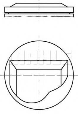 MAHLE 082 24 02 - Поршень autocars.com.ua