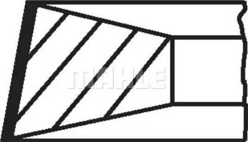 MAHLE 099 42 N0 - Комплект поршневих кілець autocars.com.ua