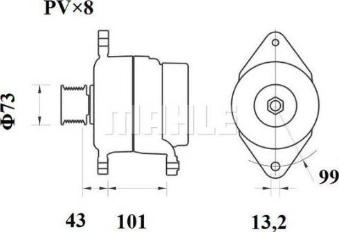 MAHLE 11203573 - Генератор avtokuzovplus.com.ua