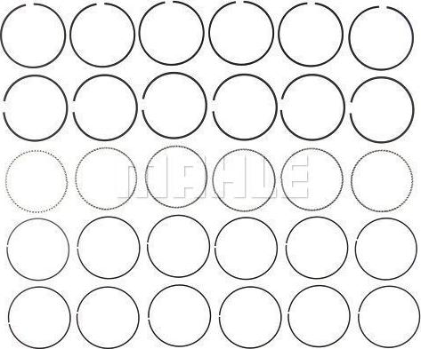 MAHLE 41856CP.020 - Комплект поршневих кілець autocars.com.ua