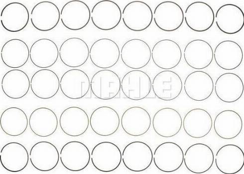 MAHLE 42156CP.010 - Комплект поршневих кілець autocars.com.ua